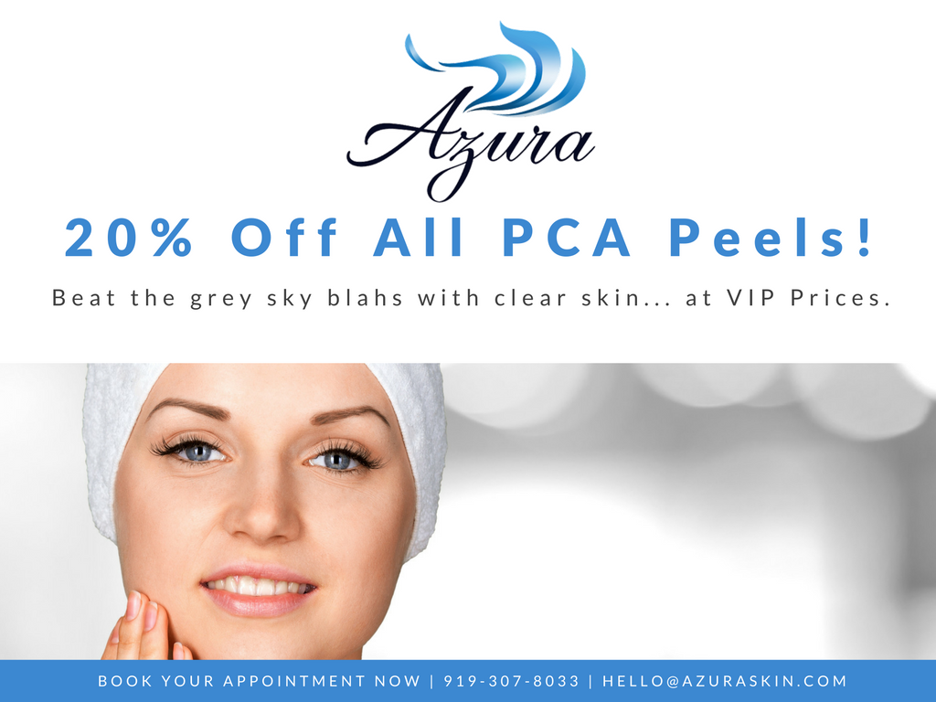 20% off PCA chemical peels at Azura Skin Care Center - MedSpa in Cary, NC