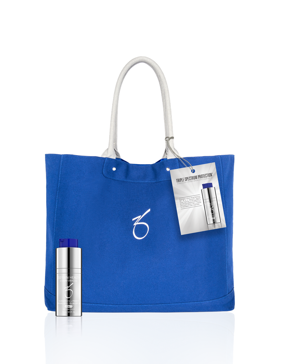 ZO® Skin Health bag with a primer sunscreen from Azura