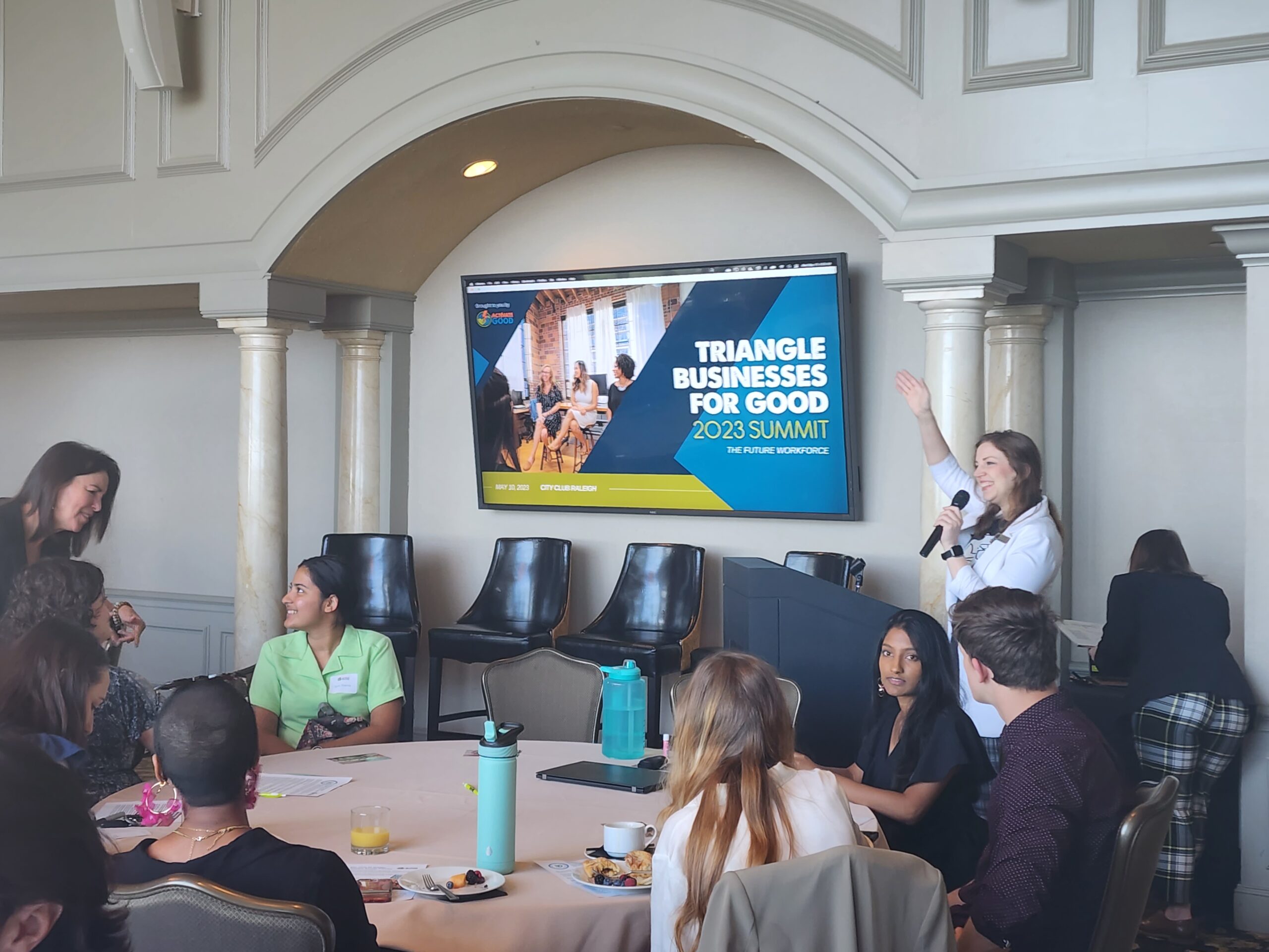 Jennie at Triangle Business for Good Summit